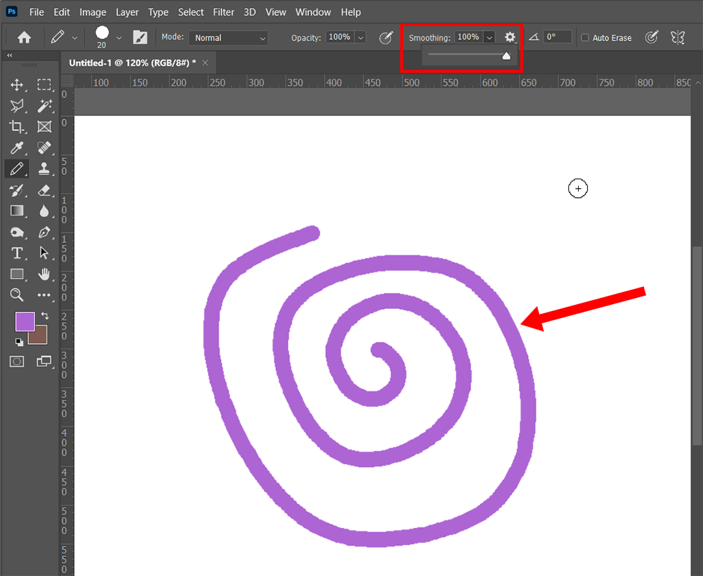 Drawing smoother lines in Photoshop CS2 - Graphic Design Stack Exchange