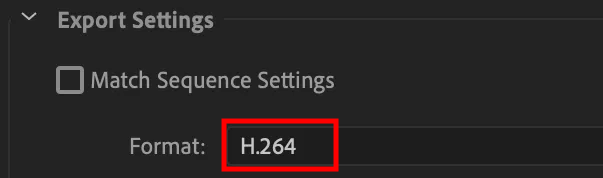 set the correct codec to preserve the video quality