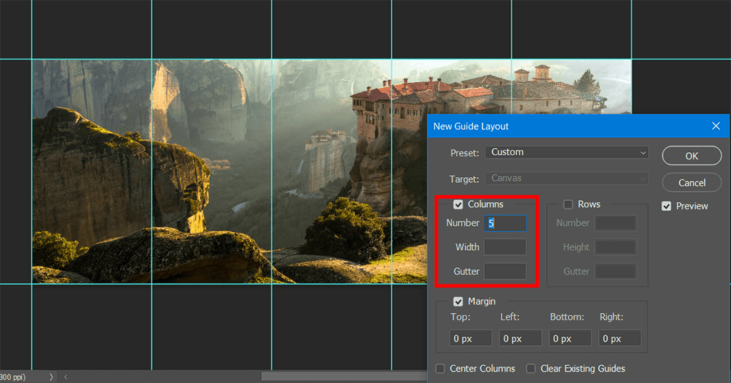 set the number of columns to make seamless multi post instagram