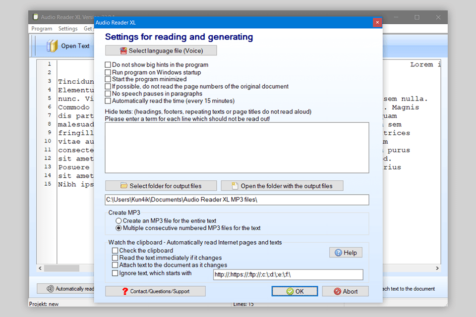 settings ttssoft software review