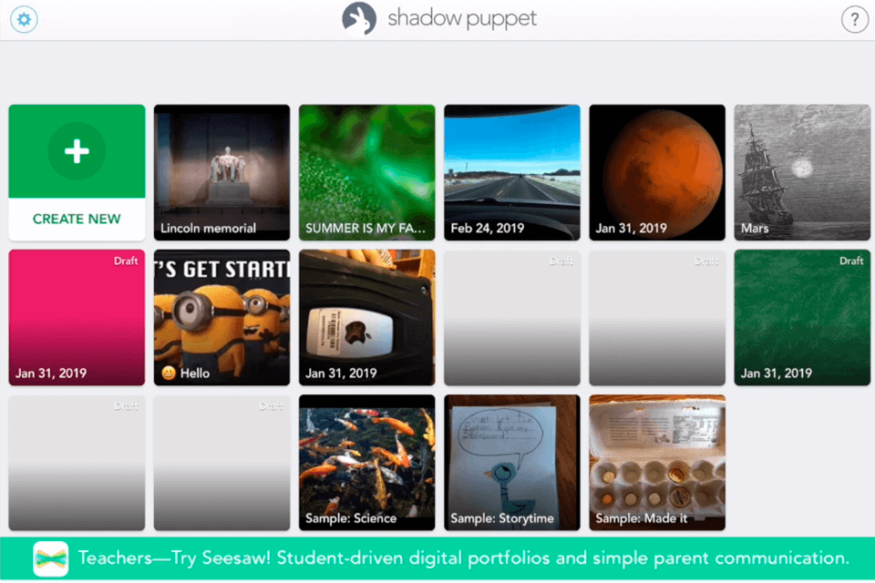 برنامج تحرير الفيديو الظل الدمية edu لواجهة الأطفال