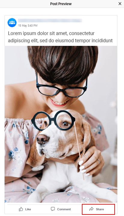 neuen beitrag teilen