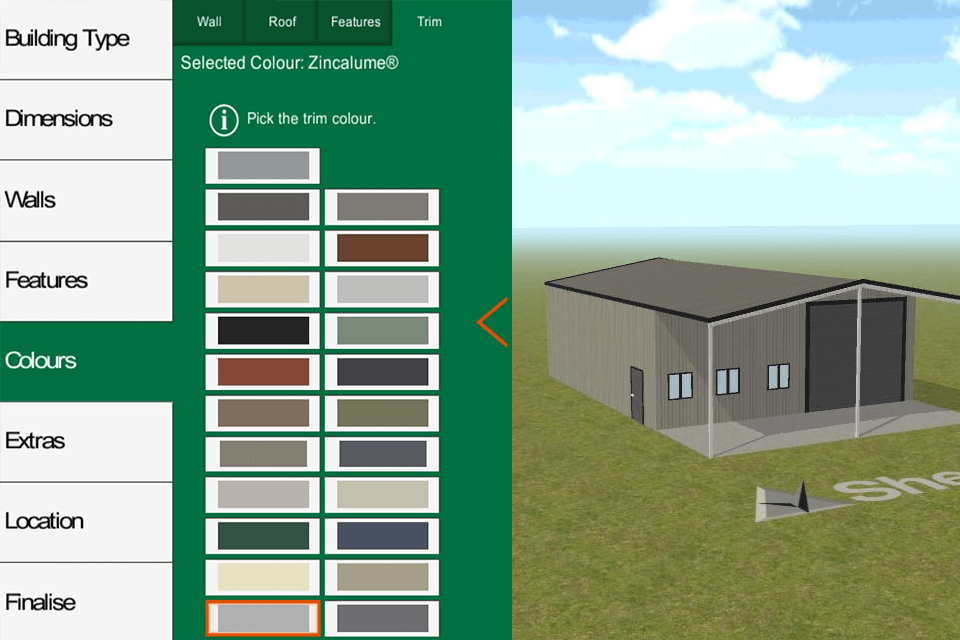 shed boss app interface