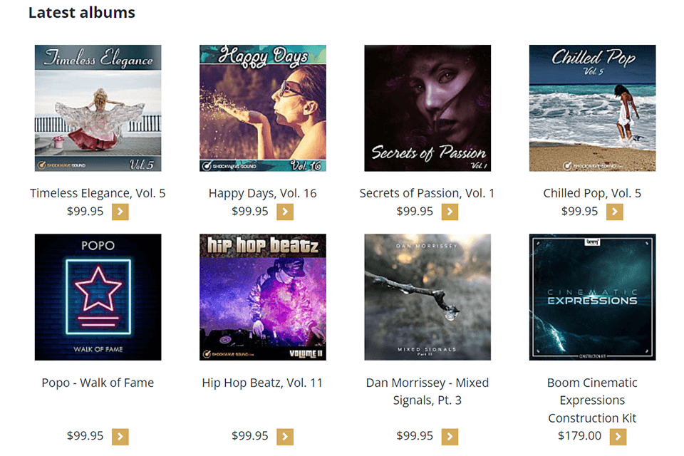 shockwave sound albums