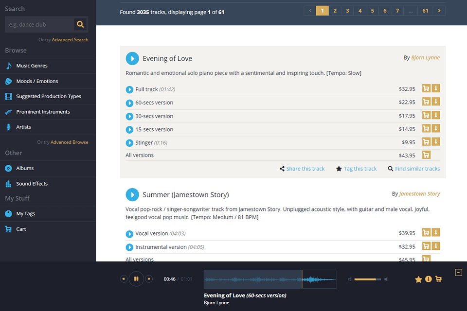 shockwave sound extensive collection of music