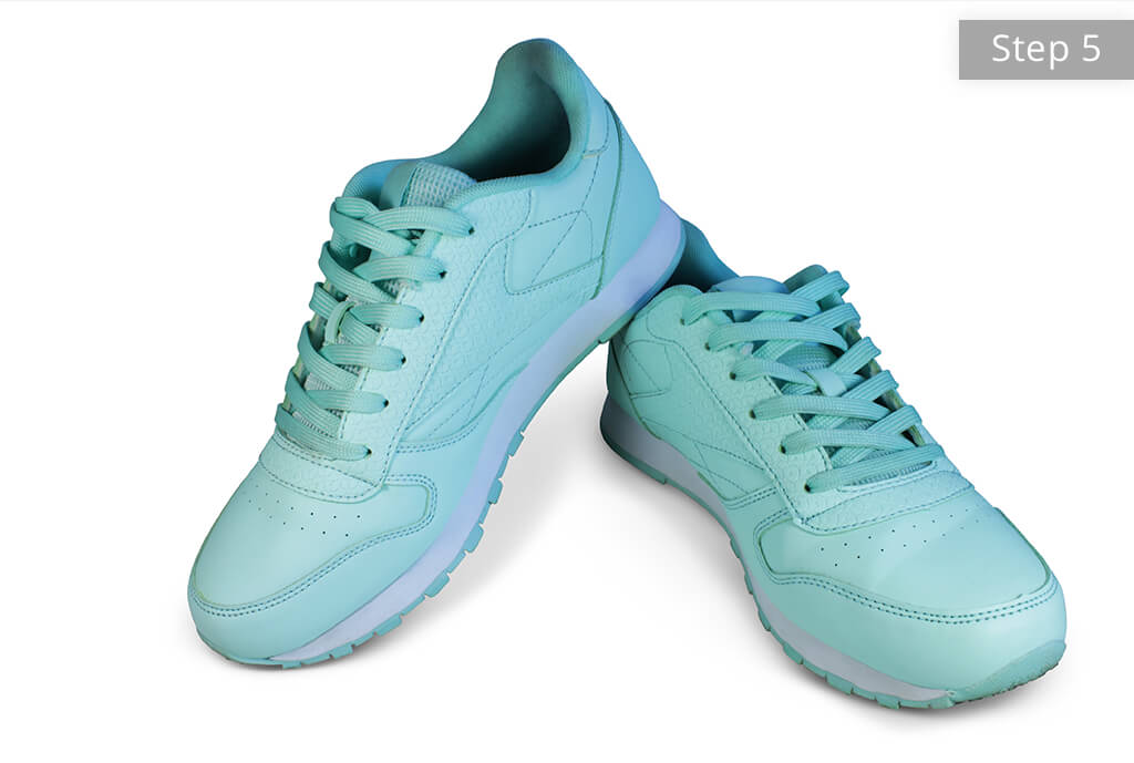 shoe blemish removal example