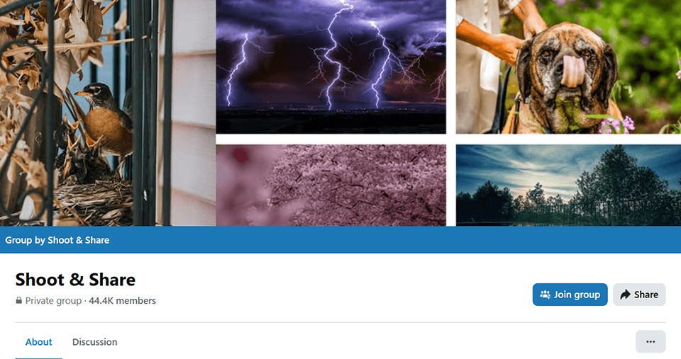 shoot share facebook photography group