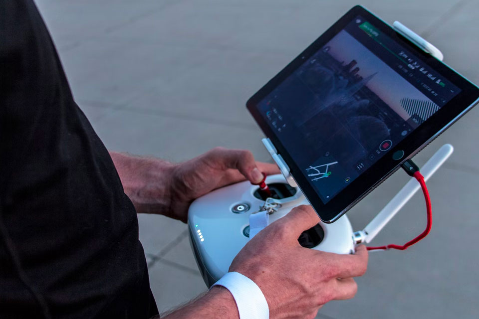 shooting real estate video with drone