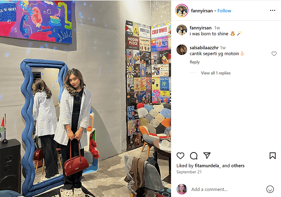 short caption for a picture of myself