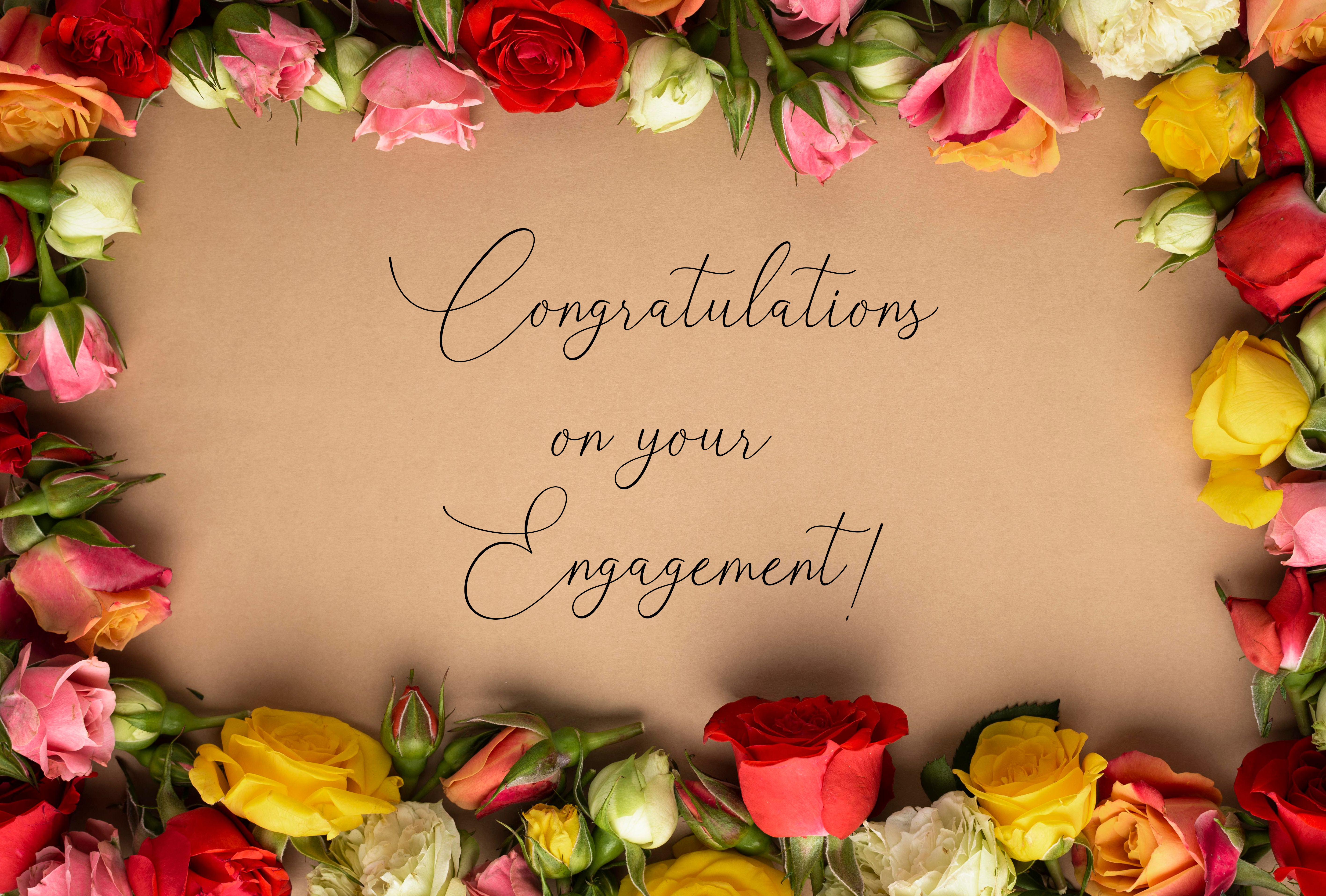 short engagement congratulations message