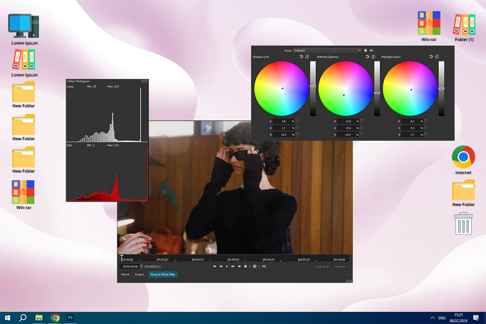 shotcut color grading software