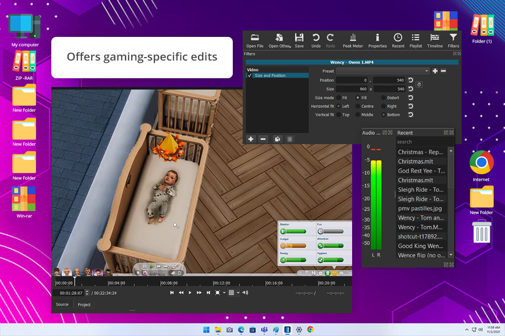 shotcut free video editing software for gaming