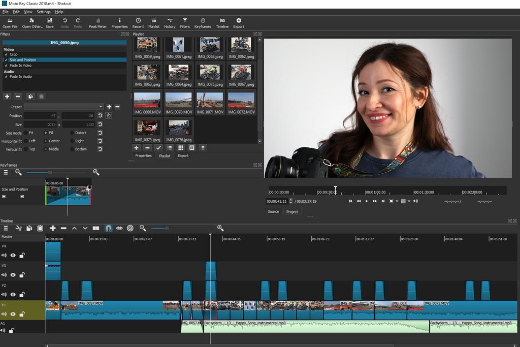shotcut free youtube video editor