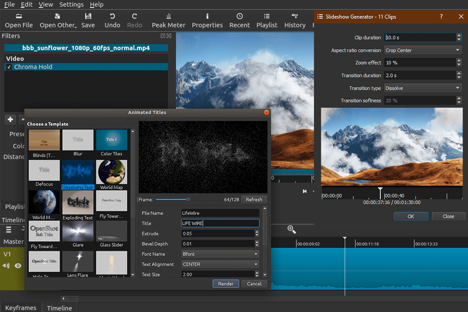 shotcut interface