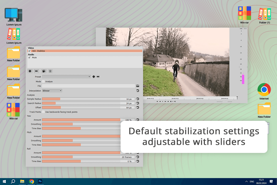 shotcut video stabilization software