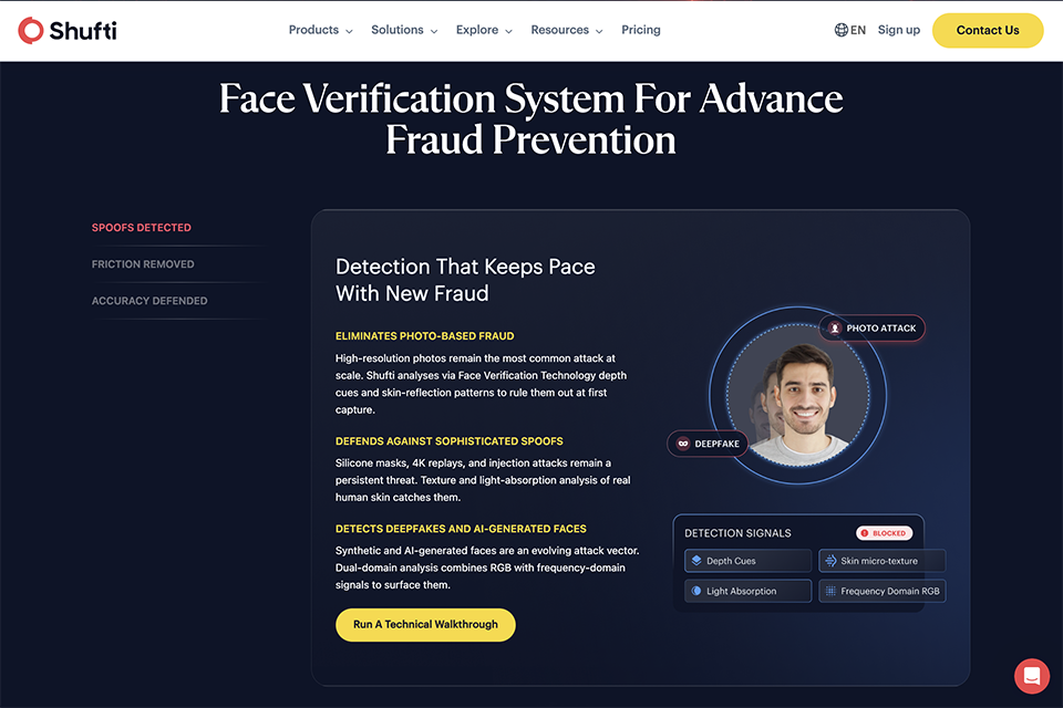 shuftipro facial recognition software