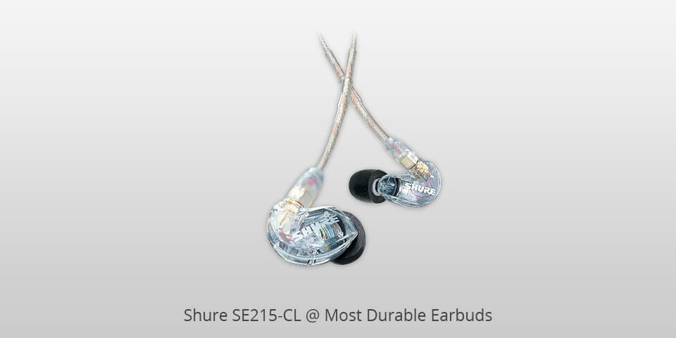 shure se215-cl durable earbuds