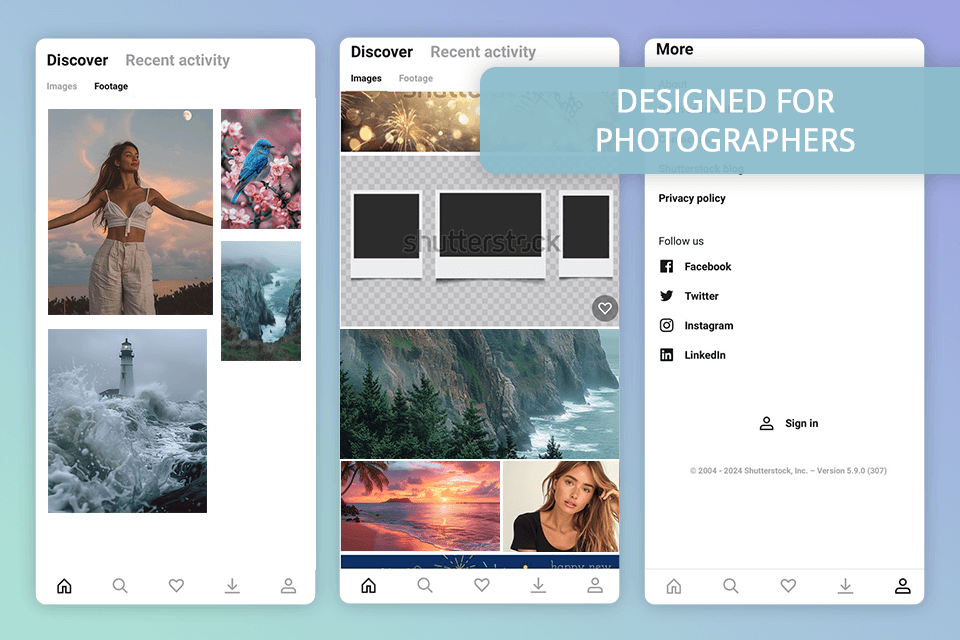 shutterstock photo selling app