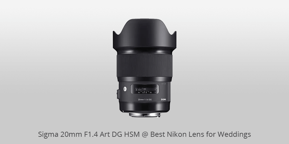 sigma 20mm f1.4 art dg hsm nikon lens for weddings