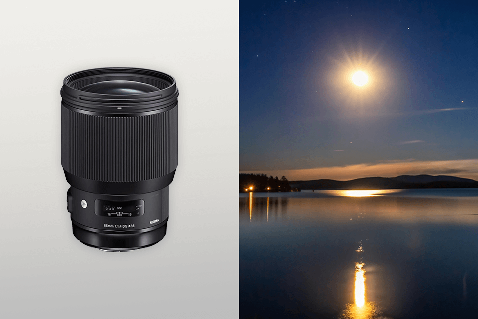 sigma 85mm lens for night photography