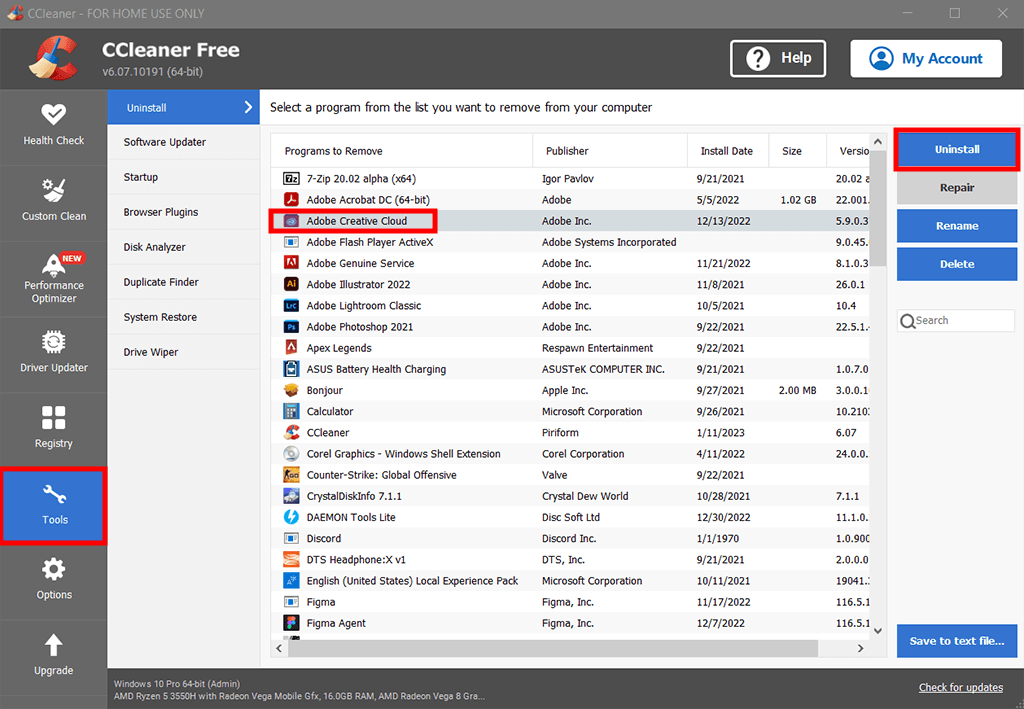 ccleaner download how to delete photos from gallery