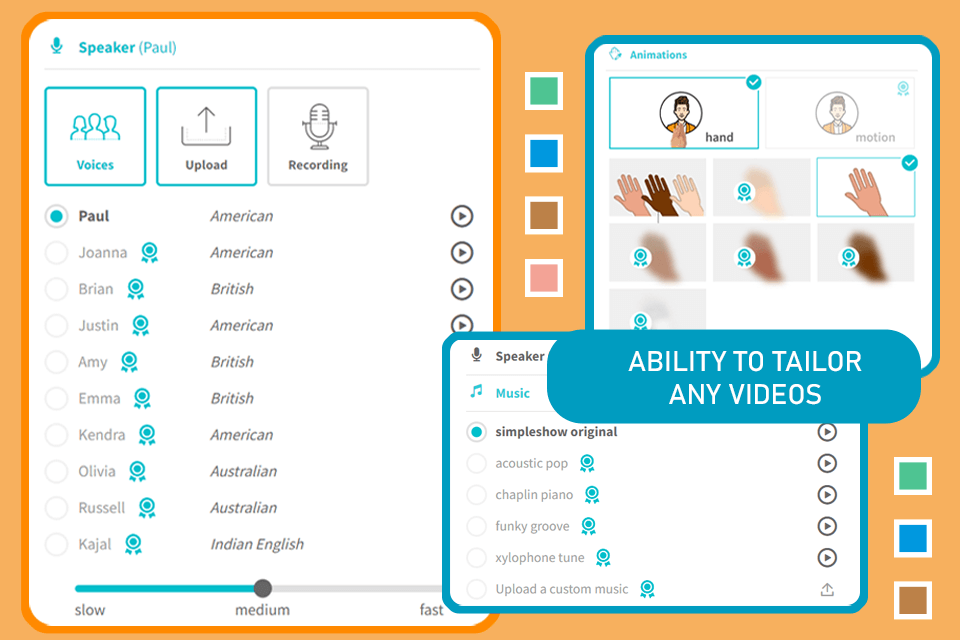 simpleshow customization
