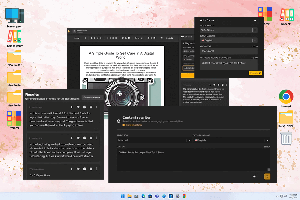 simplified ai font generator