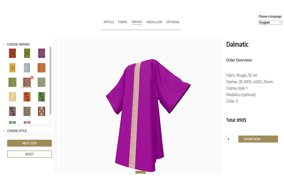 simplio3d product configurator interface