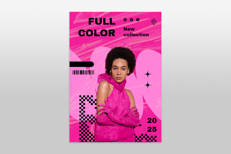 single color domination poster ideas