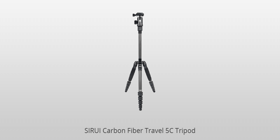 sirui carbon fiber travel 5c travel tripod