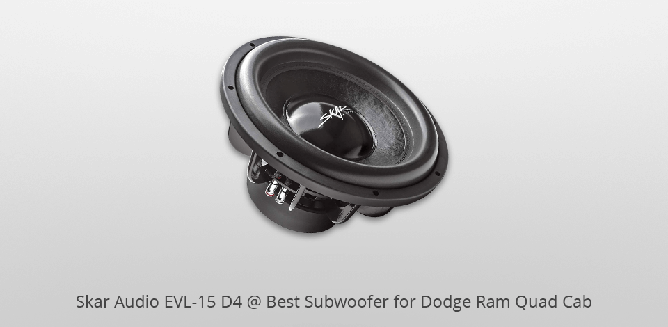 skar audio evl-15 d4 subwoofers for dodge ram quad cab
