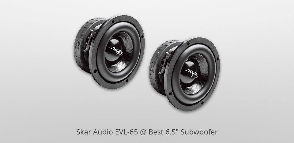 skar audio evl-65 6.5 subwoofers