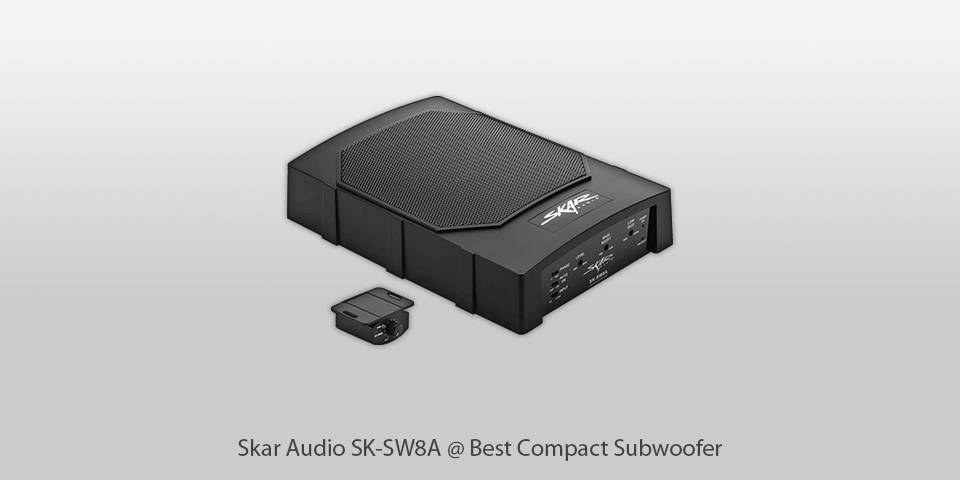skar audio sk-sw8a compact subwoofers