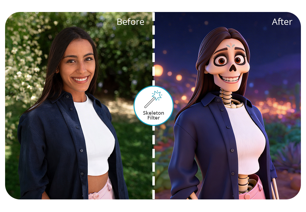 skeleton filter cover