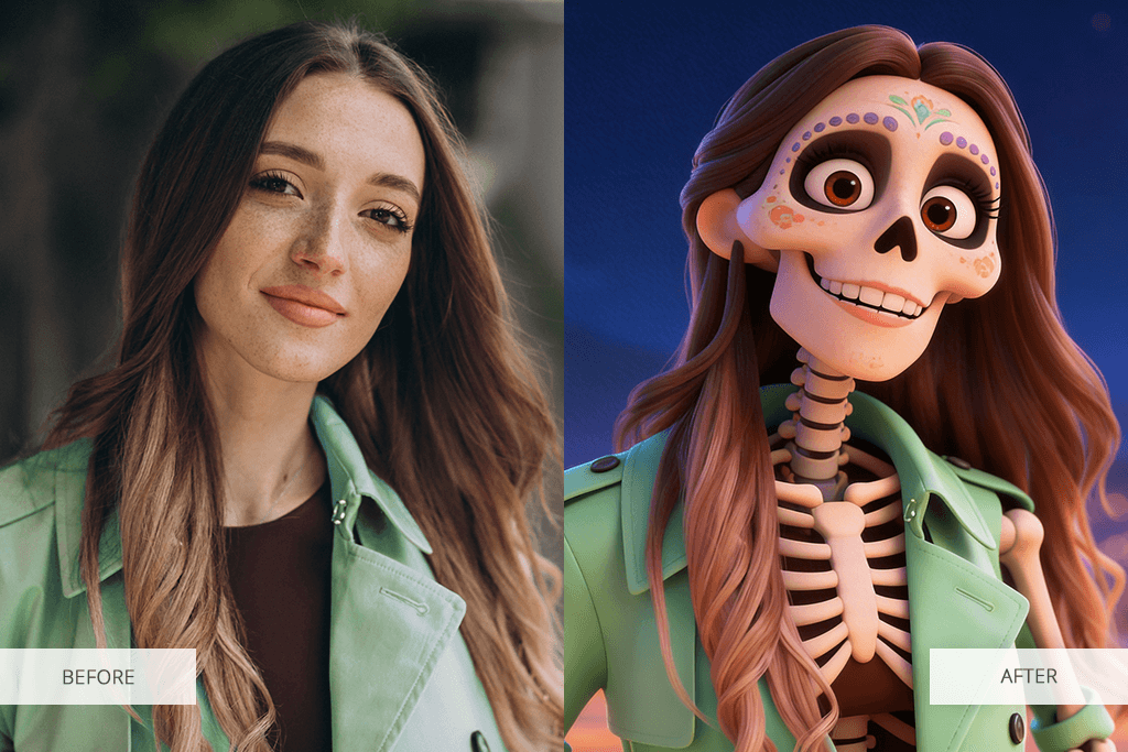 skeleton photo effect editor