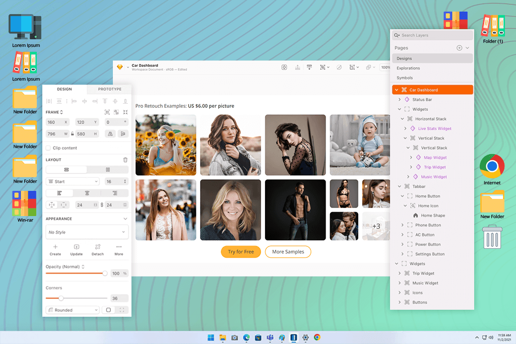 sketch web design software