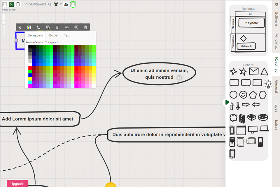 sketchboard online decision tree maker interface