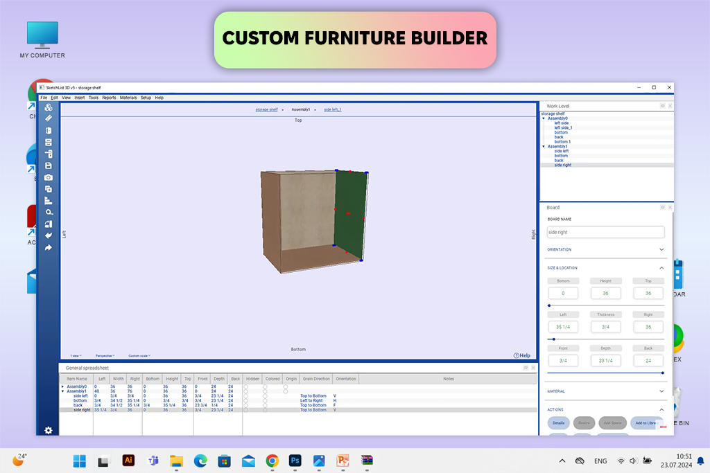sketchlist 3d furniture design software