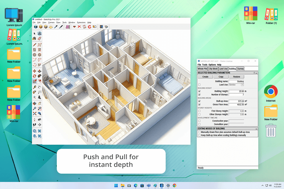 sketchup 2d to 3d image converter