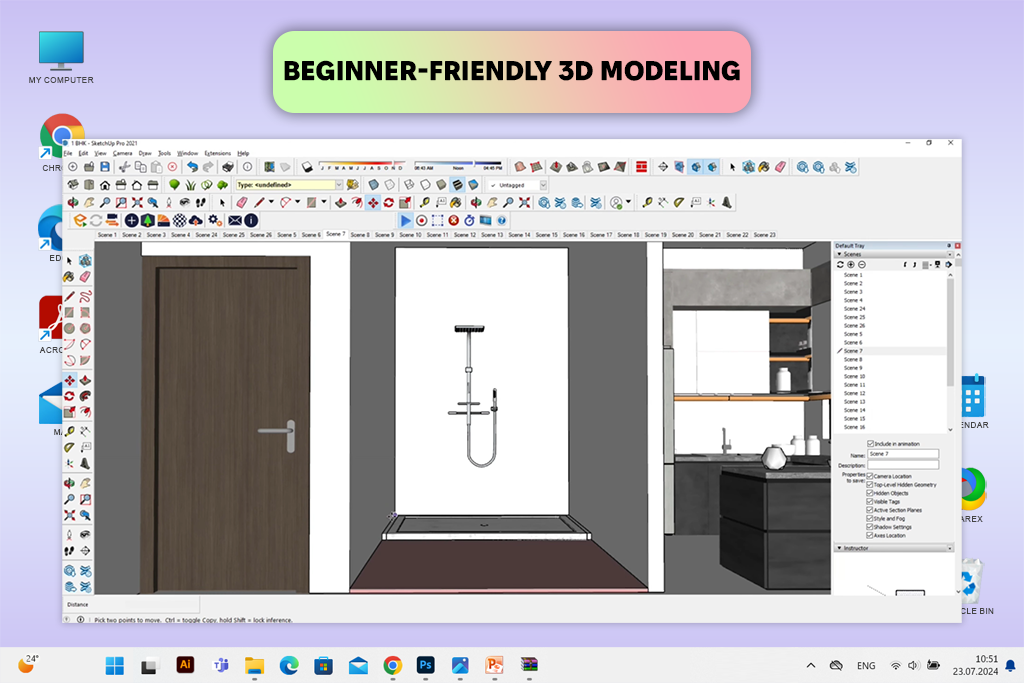 sketchup free furniture design software