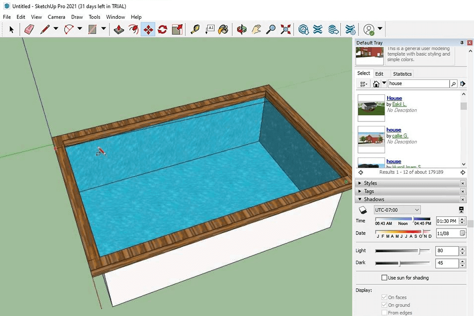 sketchup interface