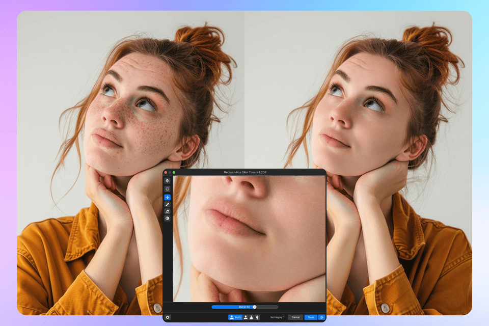skin tone retouch4me photoshop panel sample