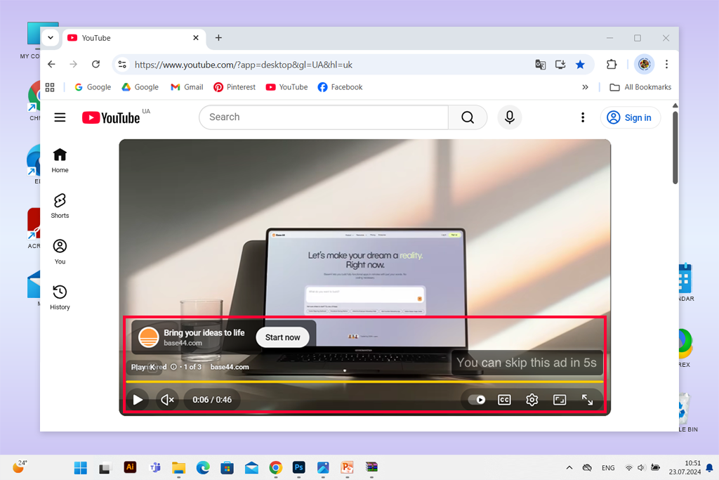 skippable youtube ad format