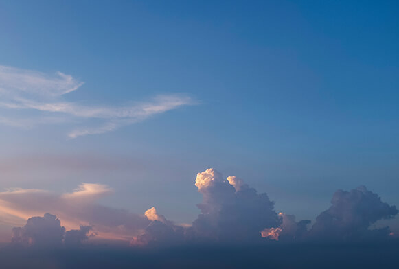 zonsondergang over de hemel