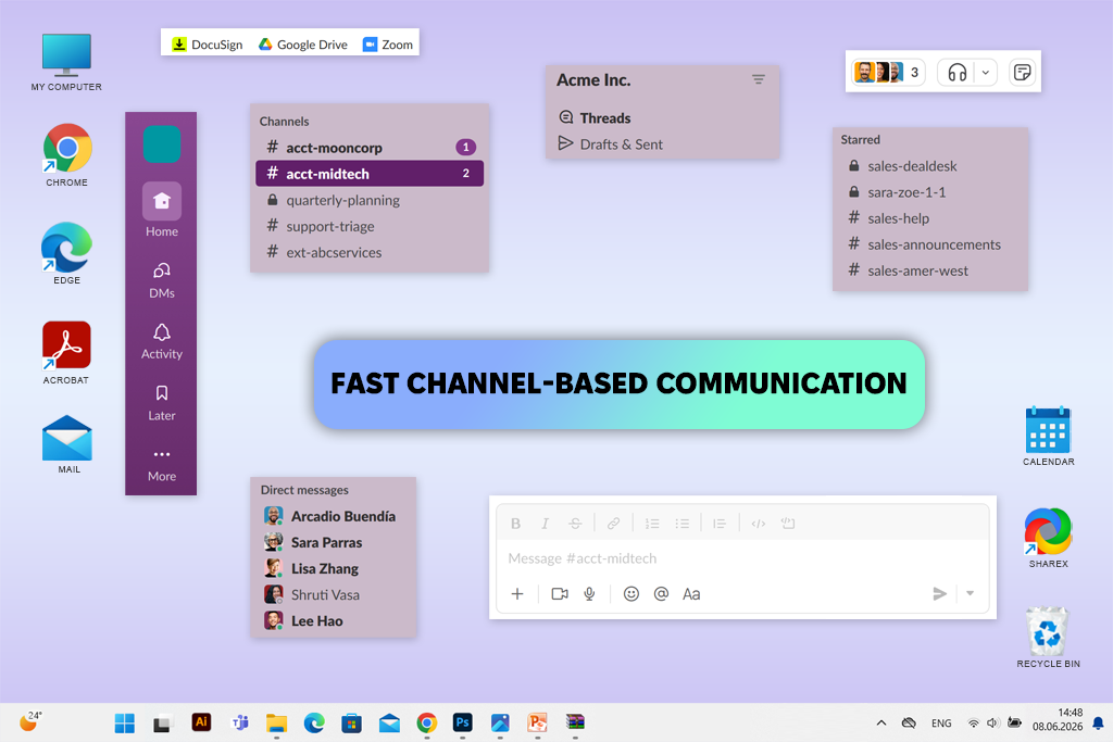 slack online collaboration software for remote teams