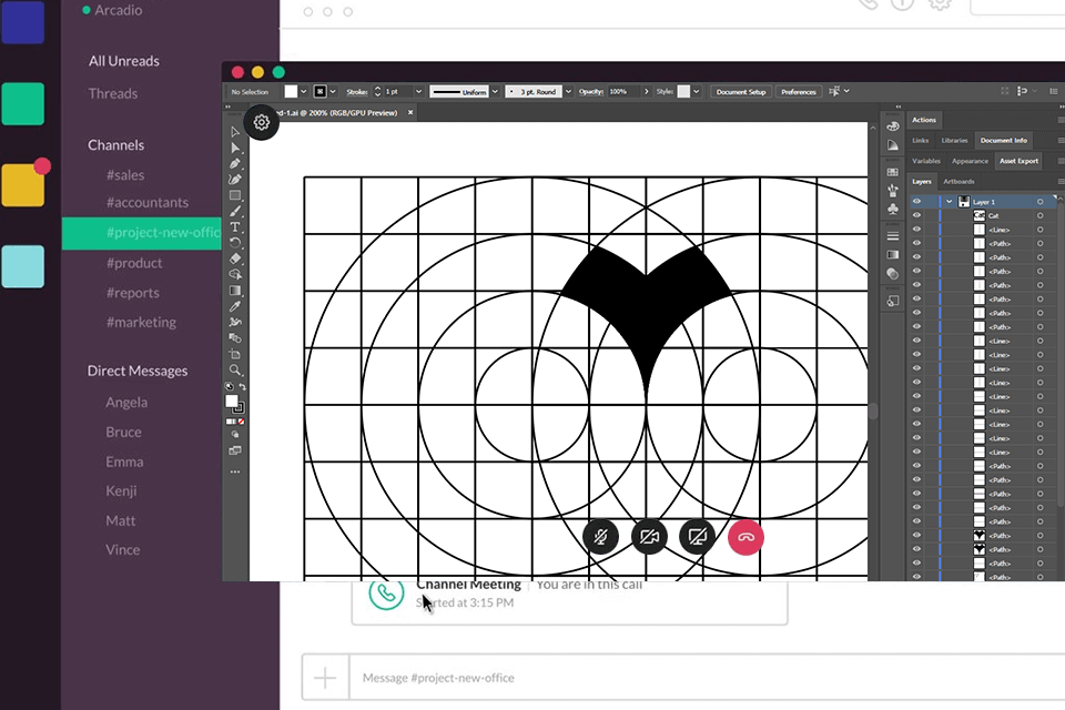 slack popular software interface