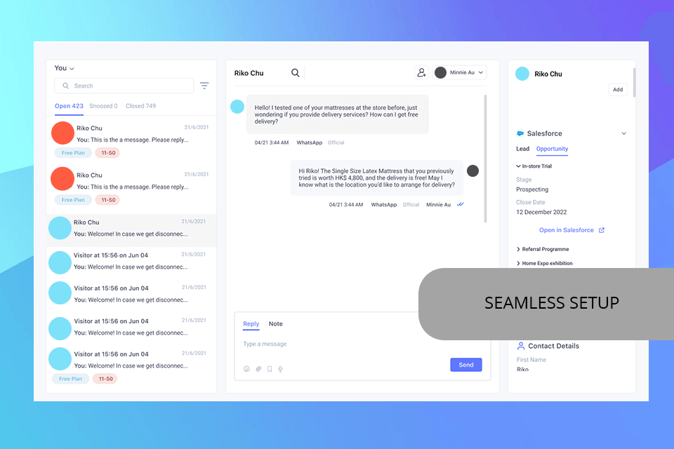 sleekflow interface