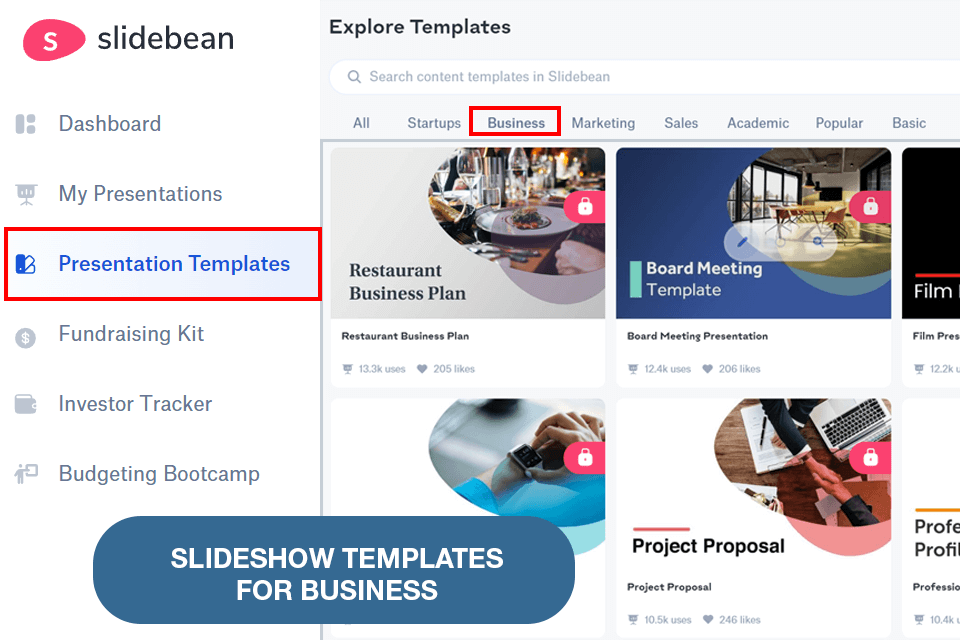 slidebean slideshow maker for mac