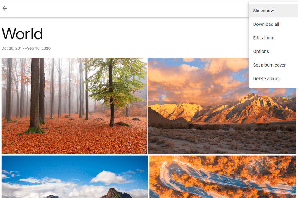 google photos tips slideshow