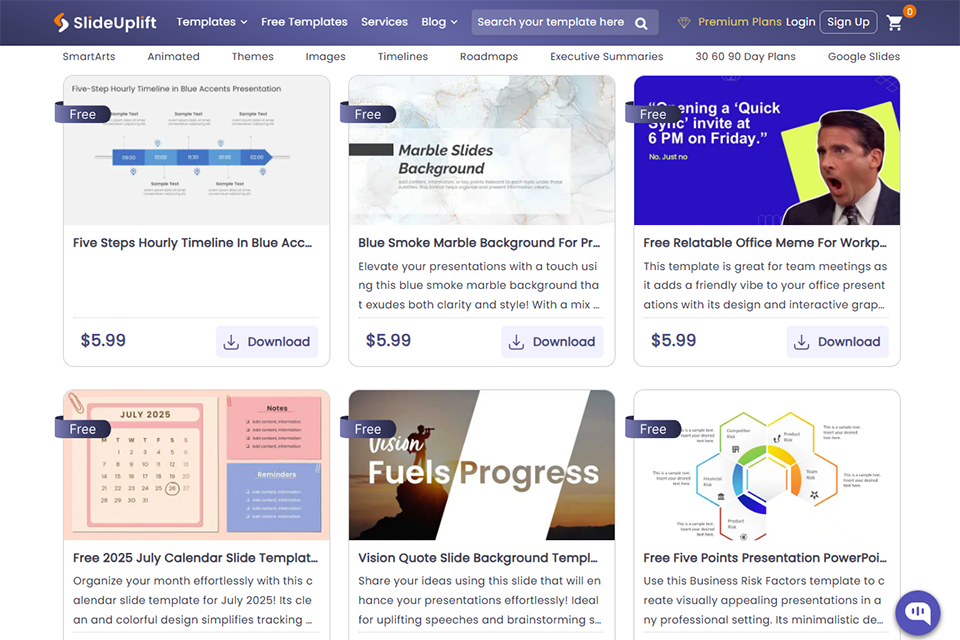 slideuplift free presentation software